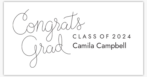 A grad party typography black design for Modern & Simple