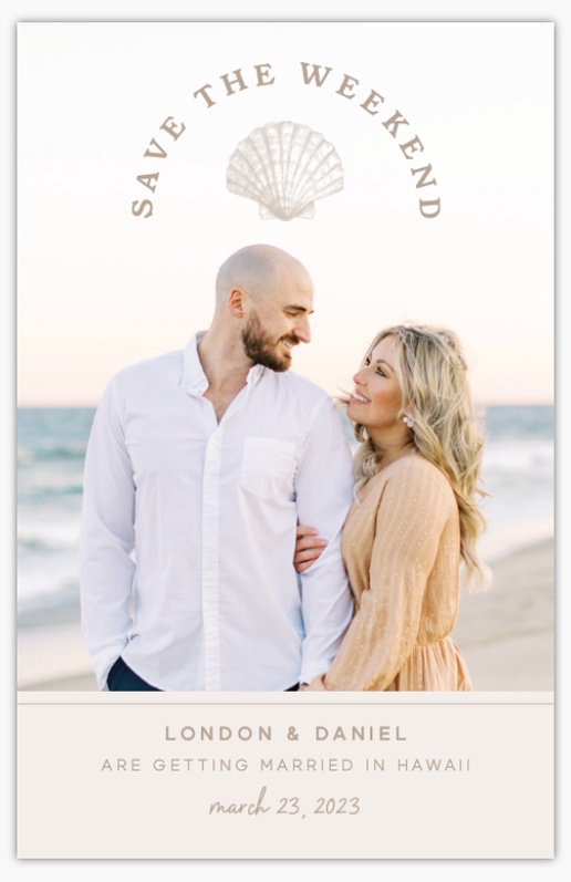 A save the date destination beach wedding gray design for Season with 1 uploads