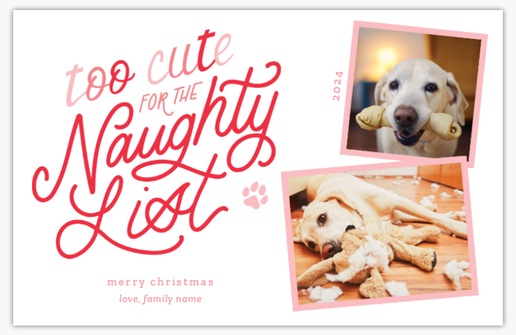 Design Preview for Humorous Christmas Cards Templates, Flat 4.6" x 7.2" 