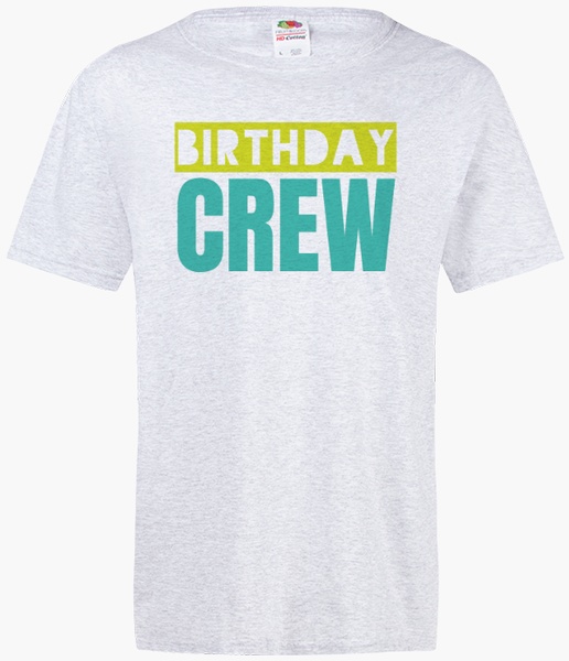 A birthday crew birthday party yellow green design for Birthday