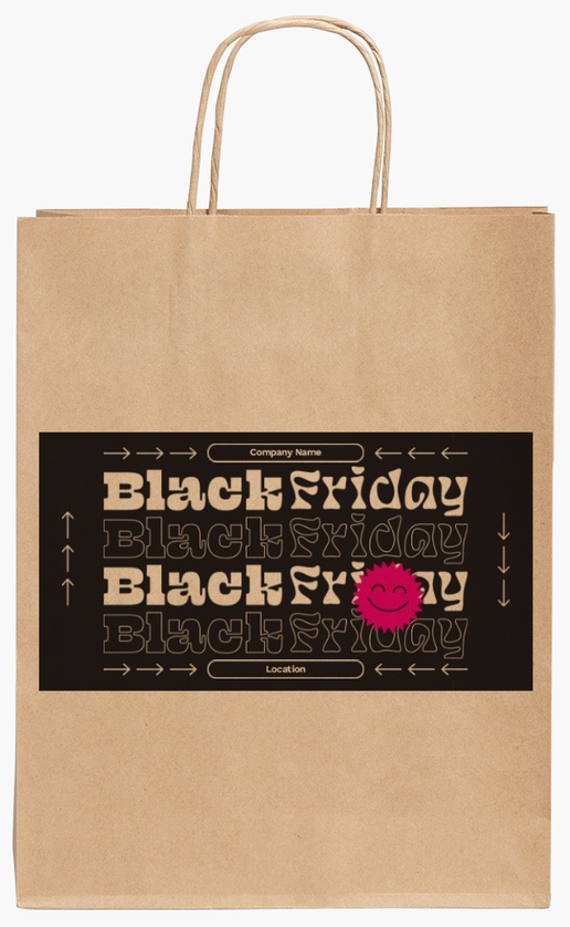 Design Preview for Design Gallery: Furniture & Home Goods Standard Kraft Paper Bags, 24 x 11 x 31 cm