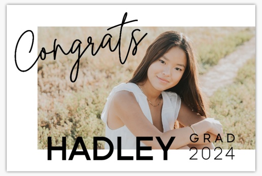A congrats grad grad white gray design for Occasion with 1 uploads