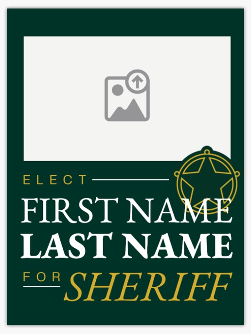 A election law enforcement green design for Business with 1 uploads