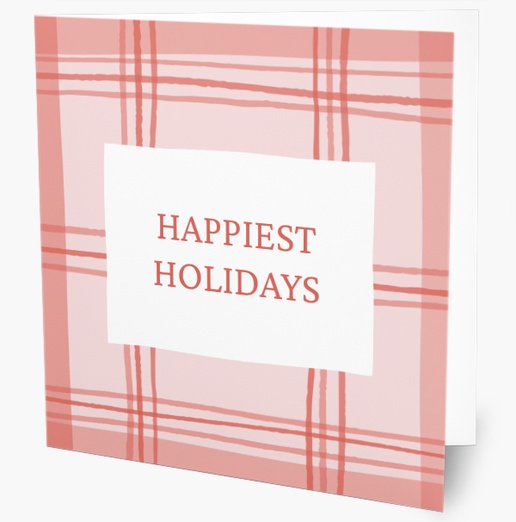 A plaid holiday gray pink design for Traditional & Classic