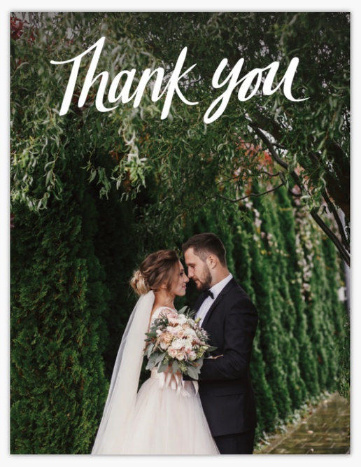 A wedding thank you thank you black gray design for Elegant with 1 uploads