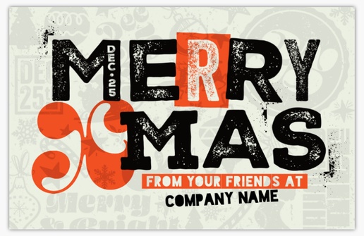 A typography retro christmas cream black design for Christmas